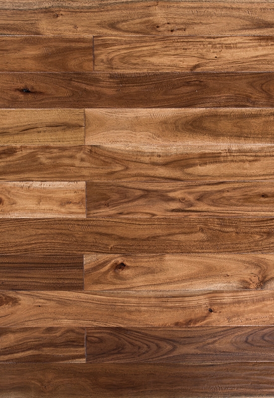 Acacia beag duille 90mm urláir adhmaid soladach lámhscríofa 90mm